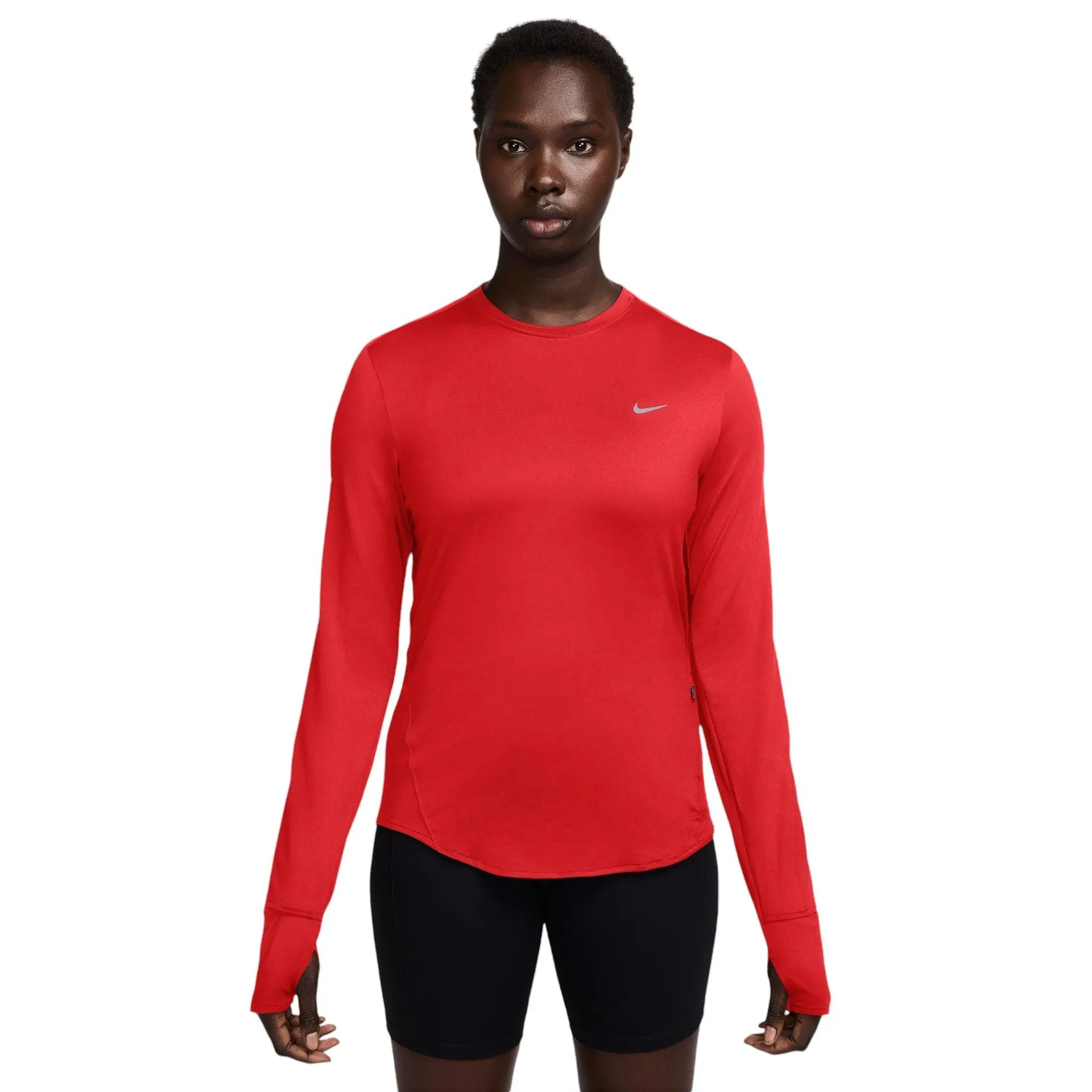 Nike Swift Womens Dri-Fit Uv Long-Sleeve Crew-Neck Running Top