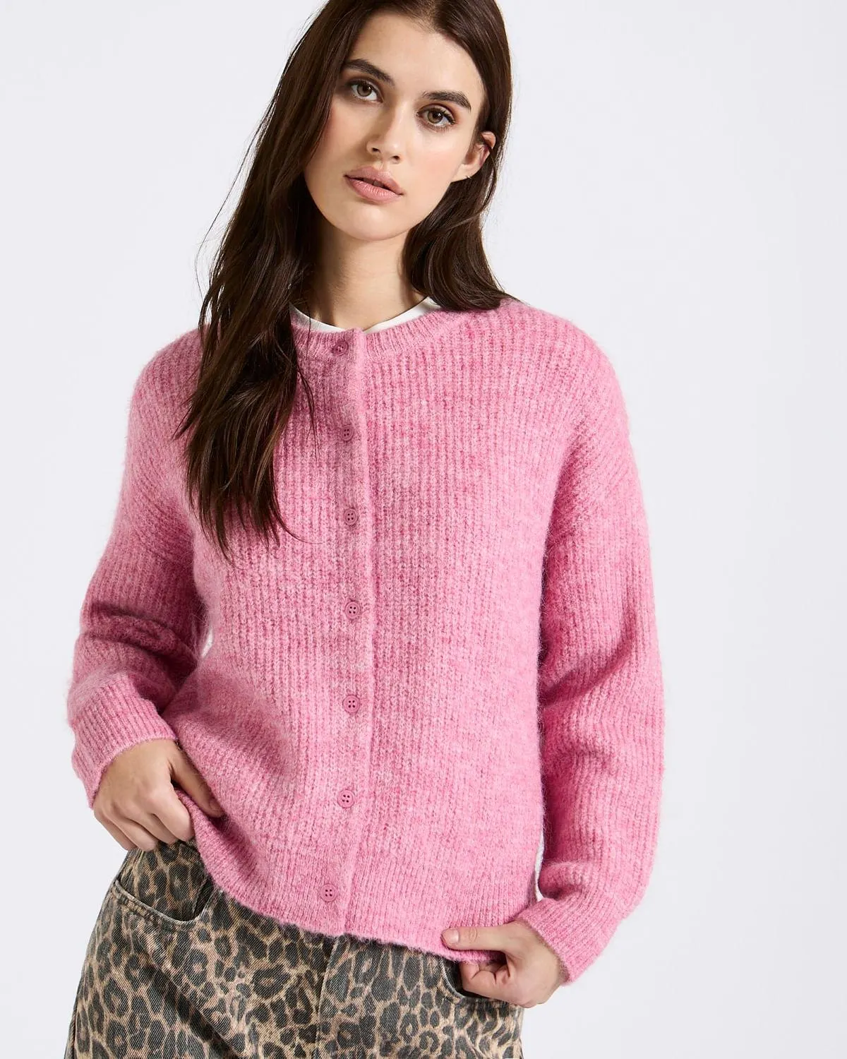 Savida Rib Button Cardigan