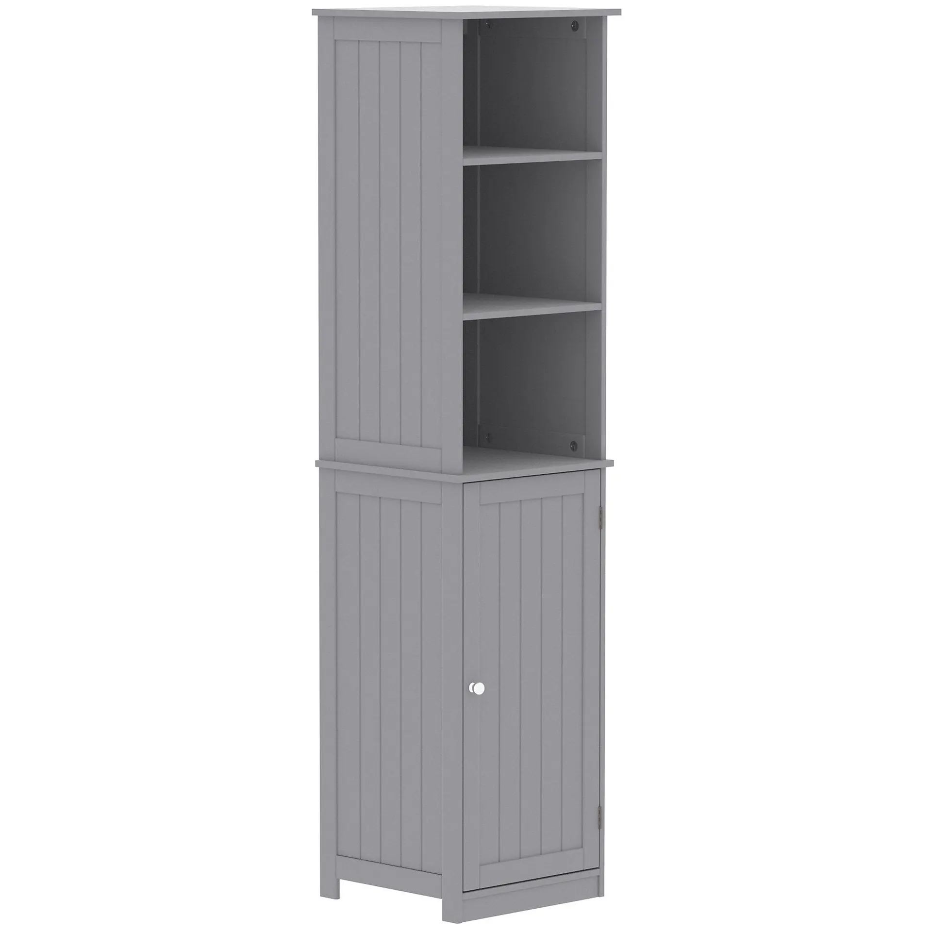 Lassic Rebecca Jones Tall Matt Grey Single Wall-mounted Bathroom Cabinet (H)170cm (W)40cm