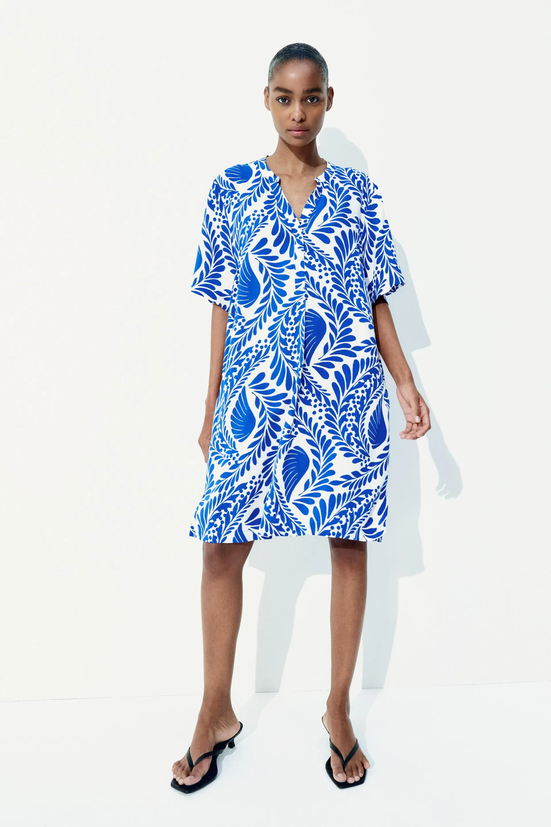 Viscose tunic dress