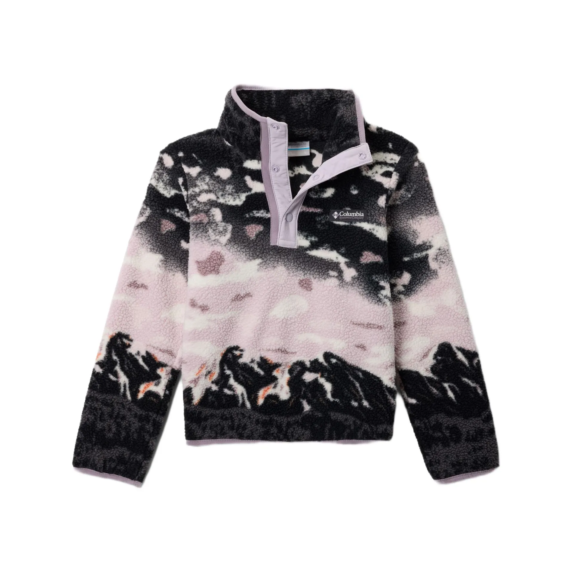 Helvetia™ Printed Half Button Fleece Sweatshirt