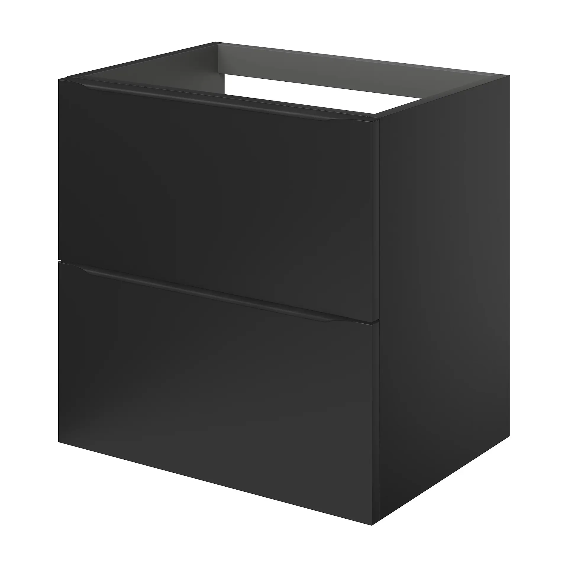 GoodHome Imandra Matt Black Wall-mounted Bathroom Cabinet (H)60cm (W)60cm