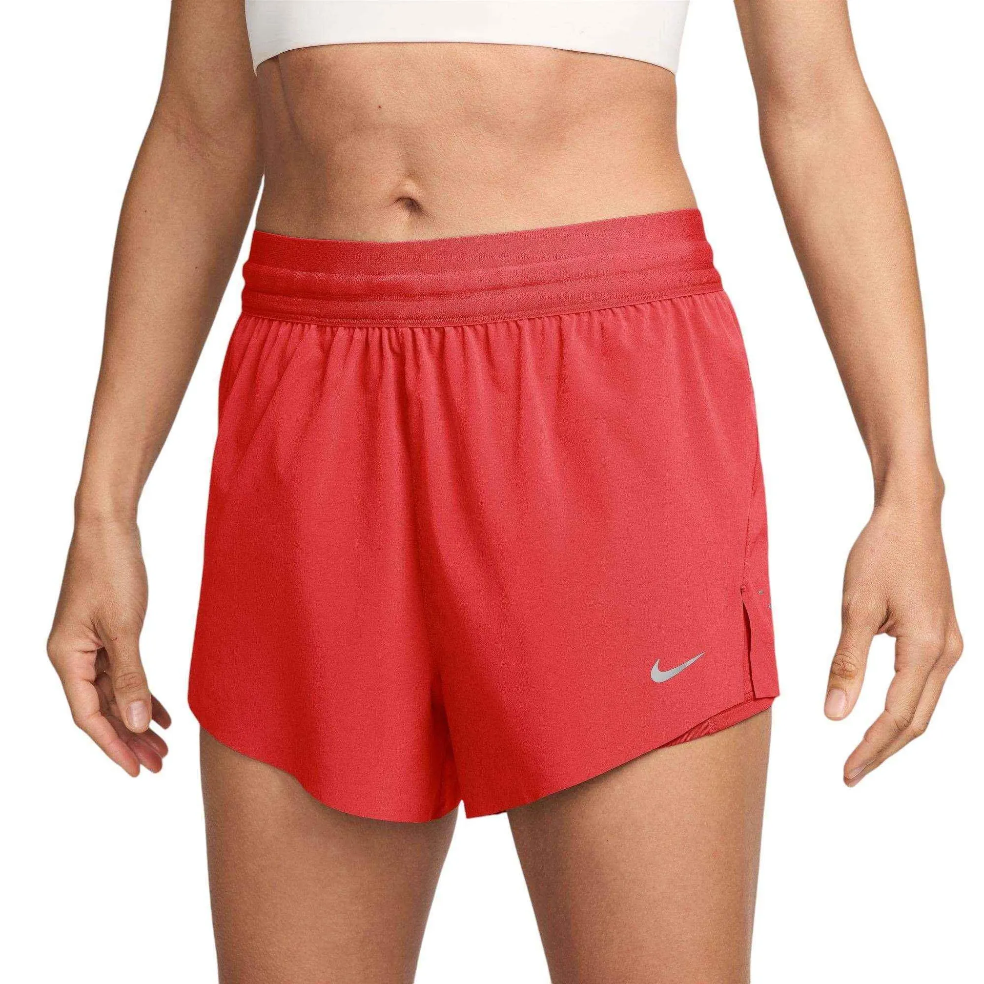 Nike Swift Womens Dri-Fit Mid-Rise 2-In-1 Running Shorts