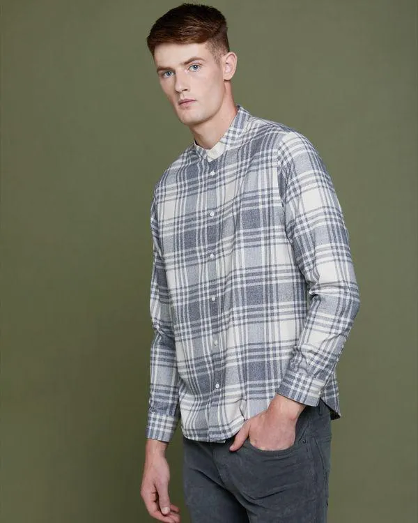 Paul Galvin Grandad Check Shirt