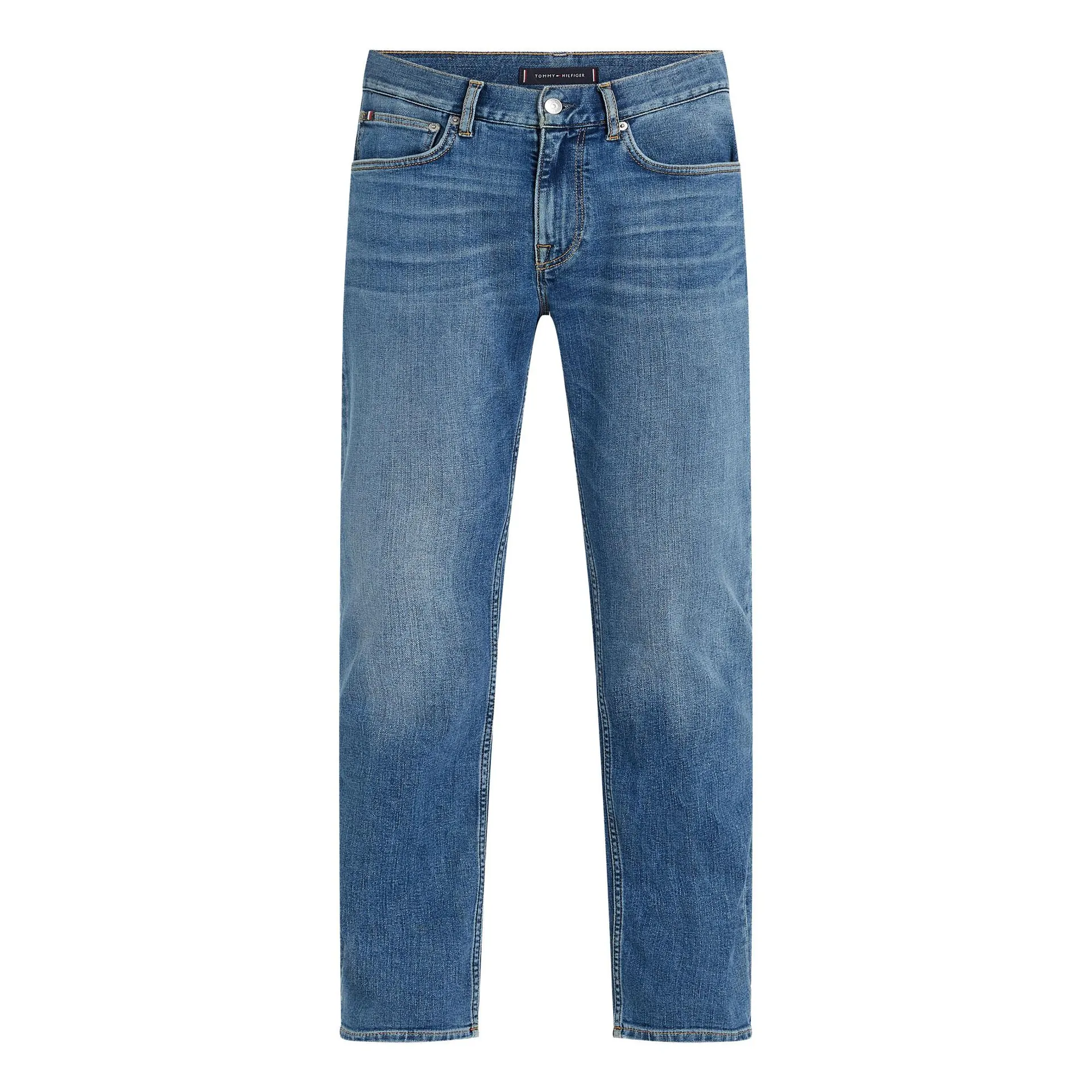 Denton Faded Straight Leg Jeans