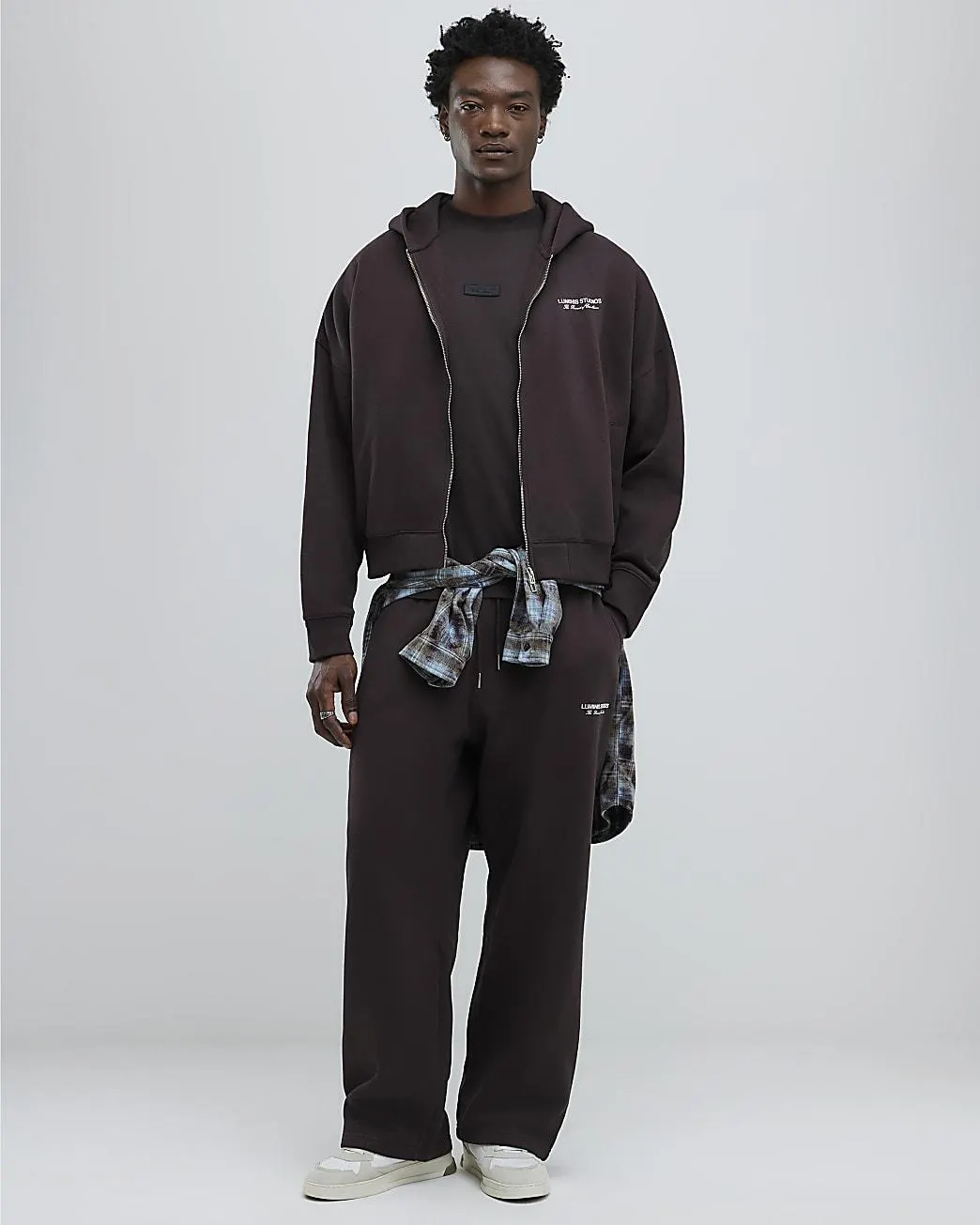 Brown Wide Leg Luminis Studios Joggers