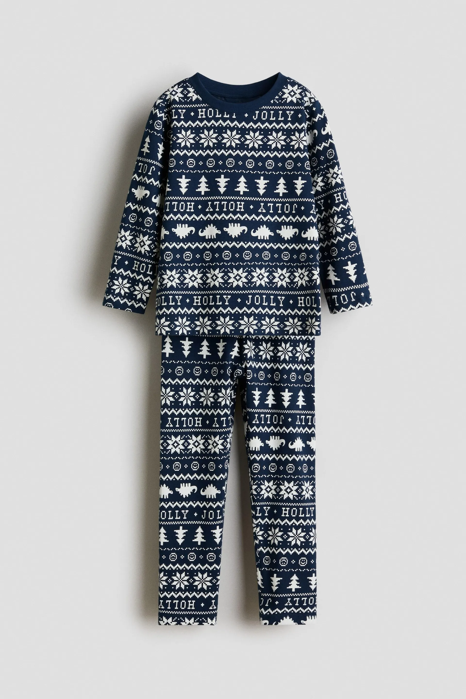 Patterned jersey pyjamas