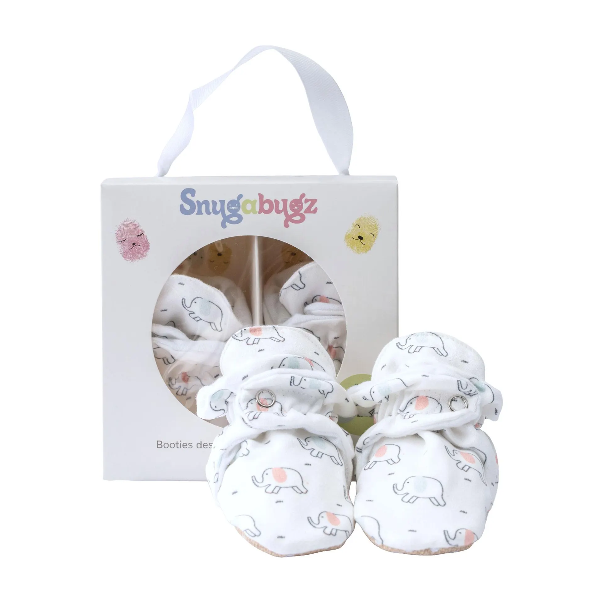Elephant Printed Non-Slip Baby Booties