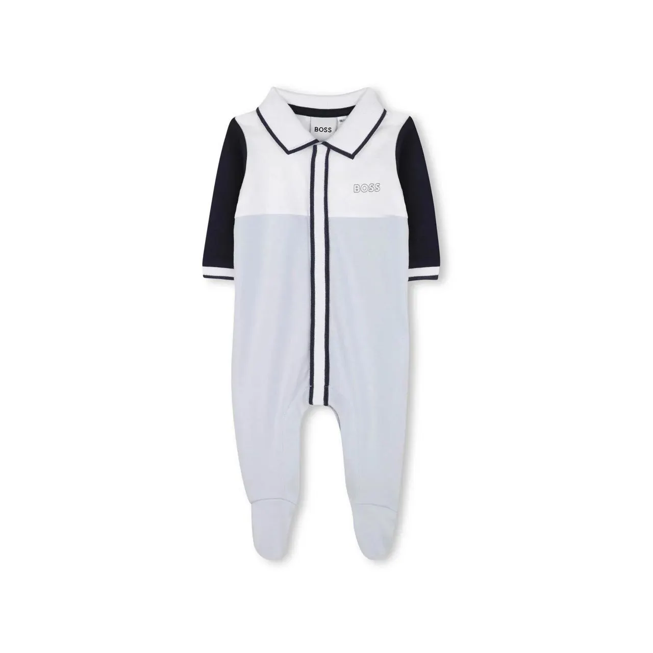 BOSS KIDS Logo Polo Collar Onesie
