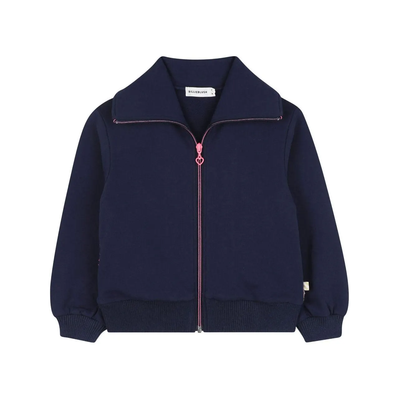 Sequin Back Zip-Up Sweatshirt