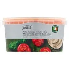 Tesco Finest* Tomato With Mascarpone And Fresh Basil Soup 400G