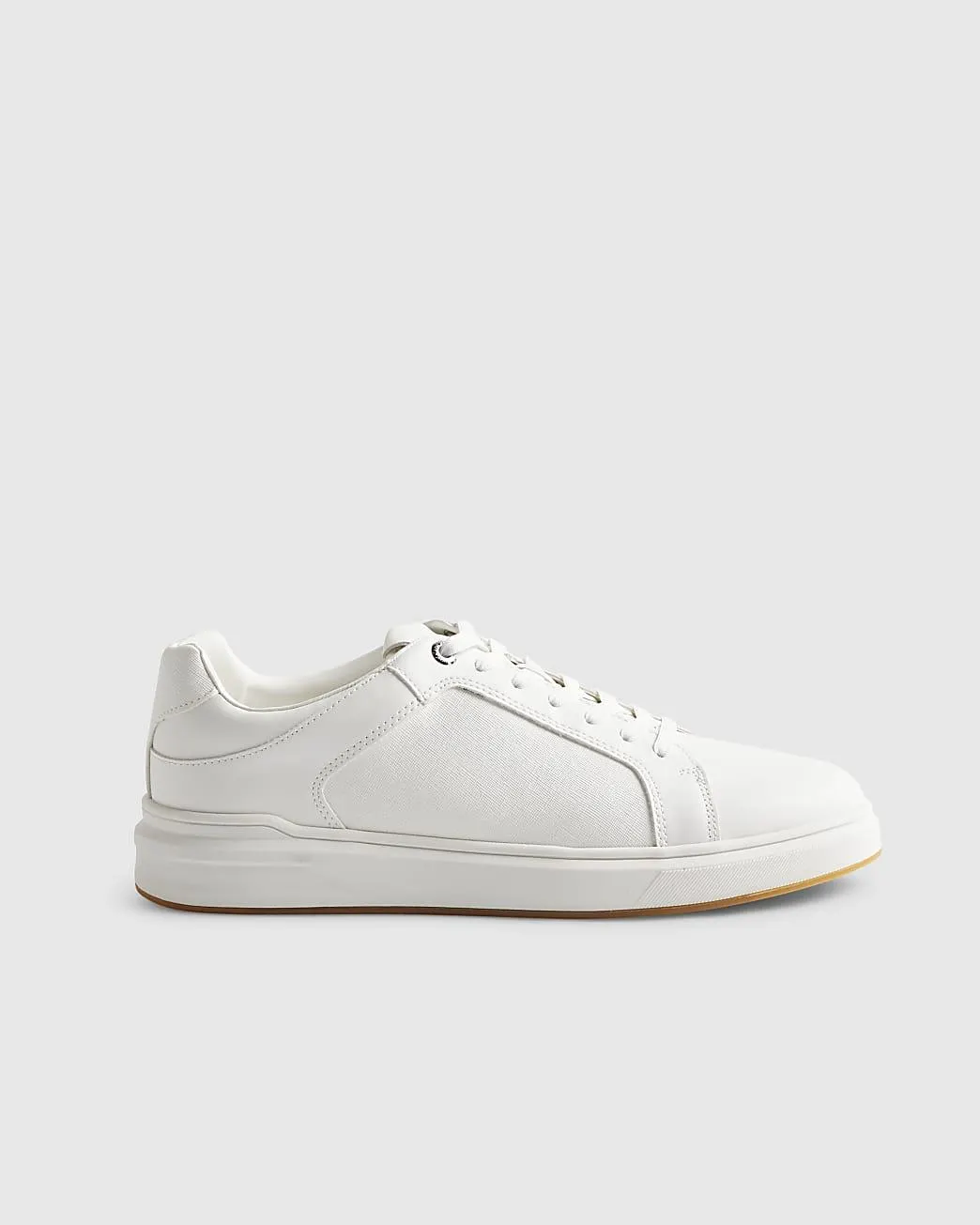 White Lace Up Trainers