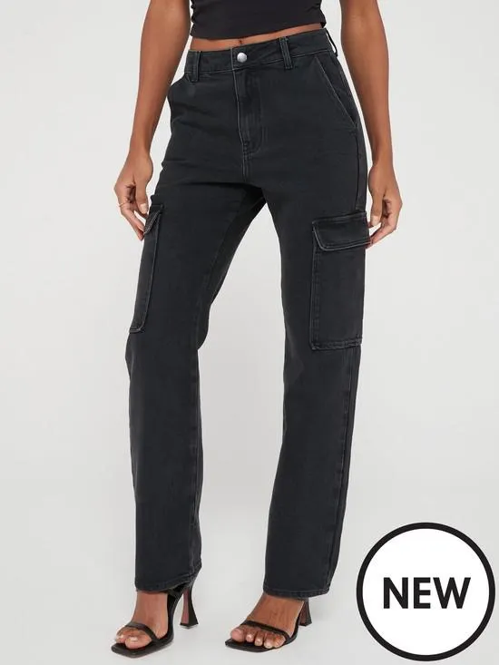 Slim Fit Denim Cargos