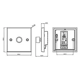 Knightsbridge 1-Gang 2-Way LED Intelligent Dimmer Switch Antique Brass