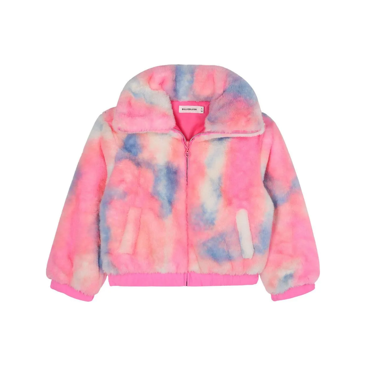 Tie-Dye Faux Fur Jacket