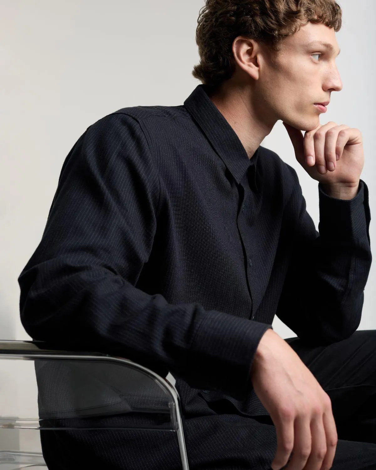 Regular Fit Brushed Stripe Shirt