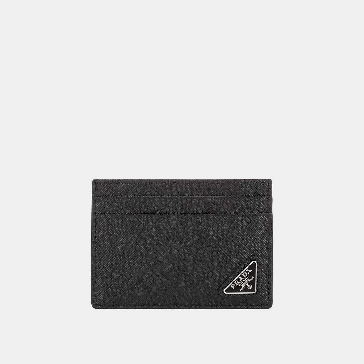 Triangle Logo Leather Cardholder
