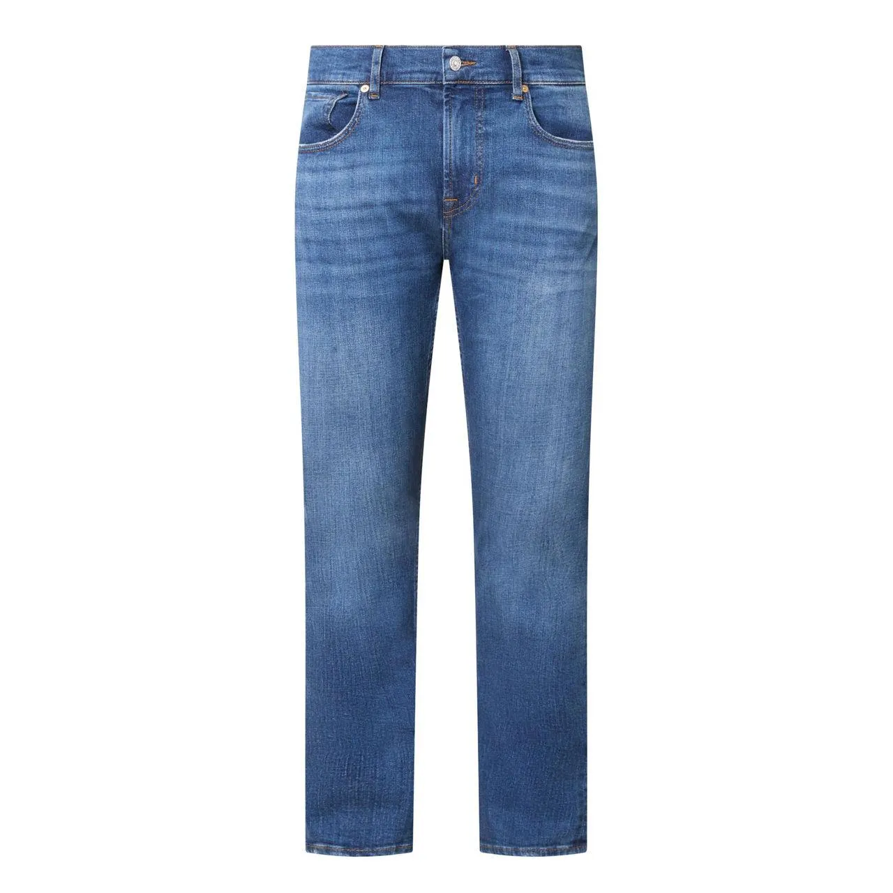 Mid-Rise Straight Leg Jeans