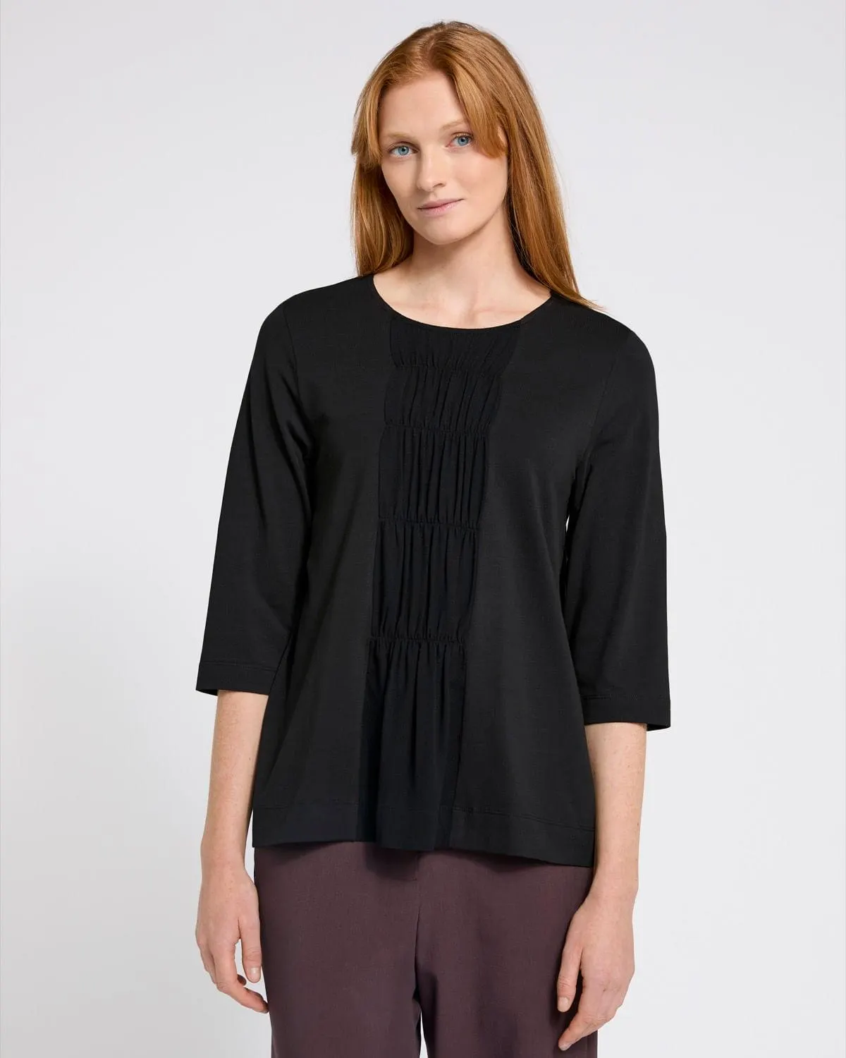 Carolyn Donnelly The Edit Gathered Front Top