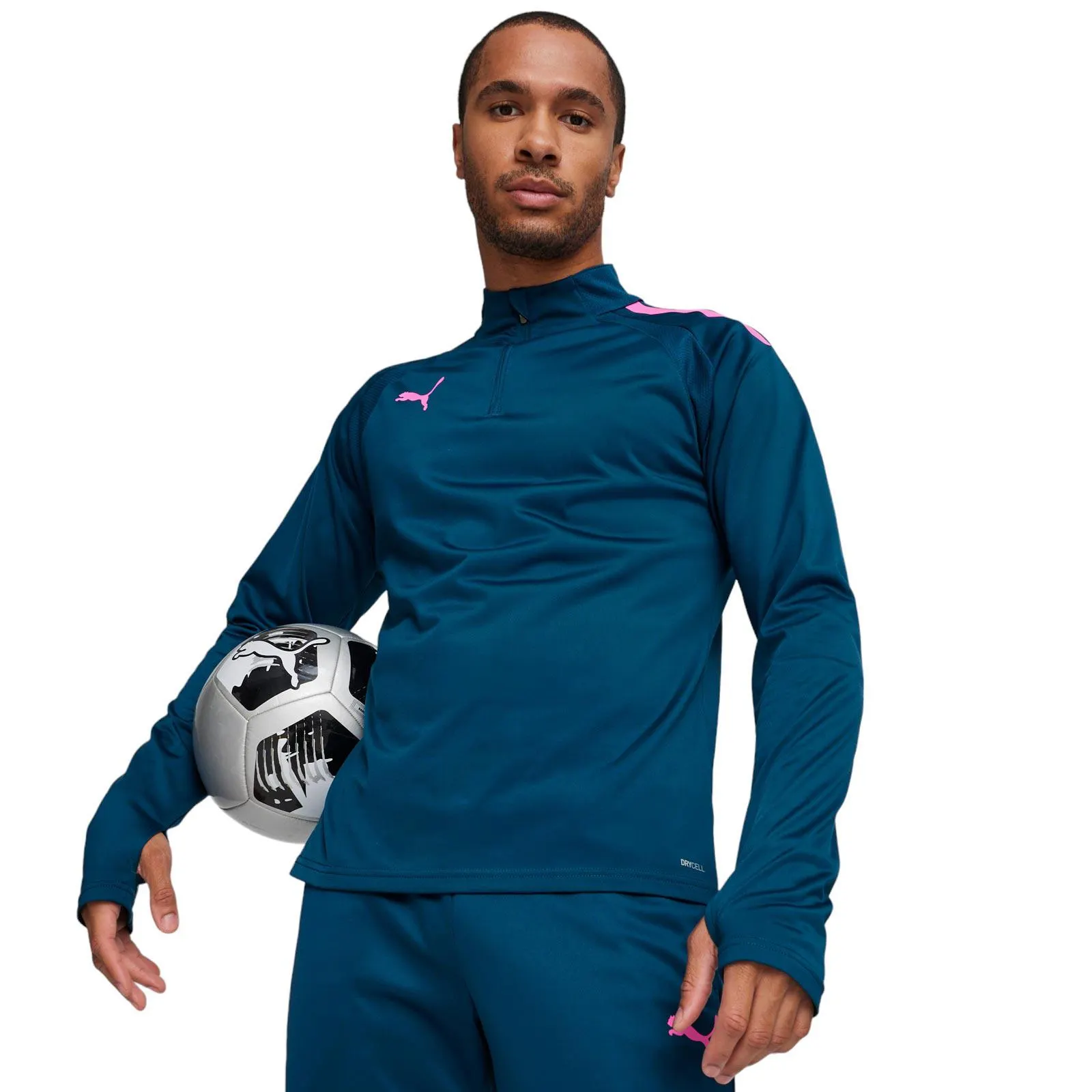 PUMA TEAMLIGA MENS QUARTER-ZIP TOP