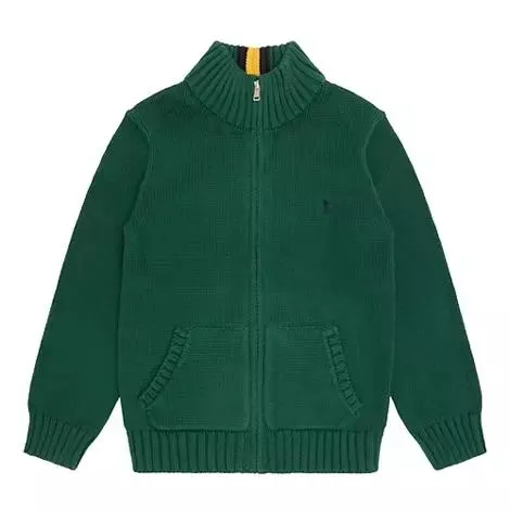 Pony Logo Zip-Through Cardigan