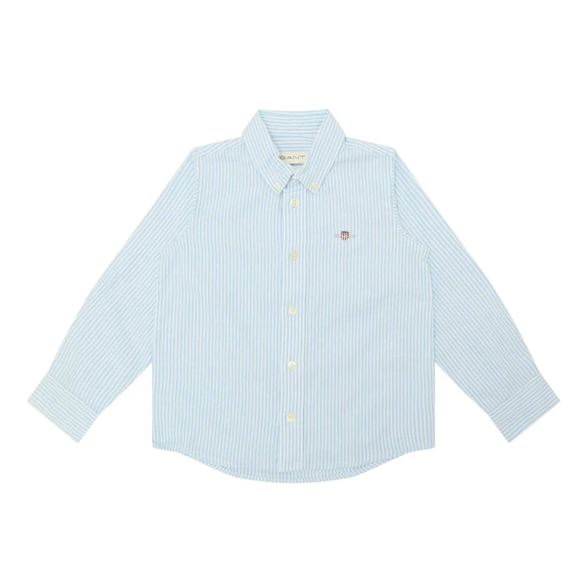 Shield Logo Striped Oxford Shirt