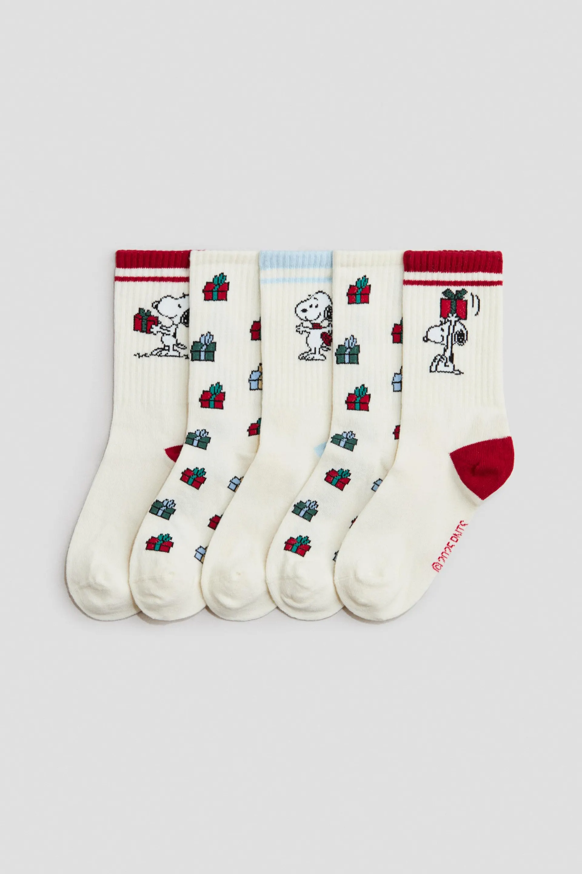 5-pack motif-detail socks