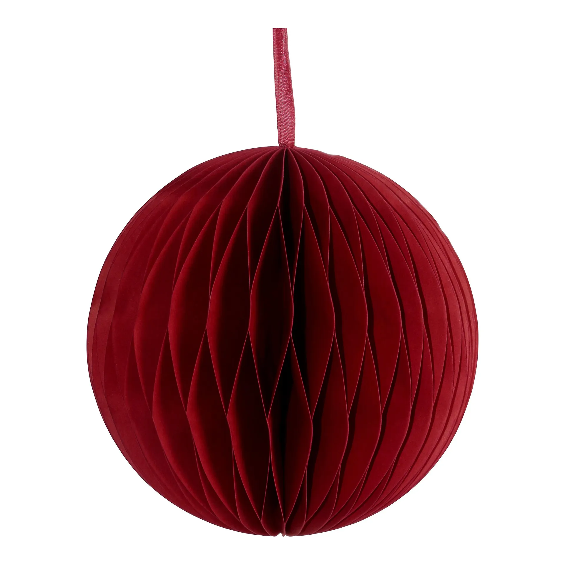 Refined classics Red Paper Round Bauble (D) 150mm