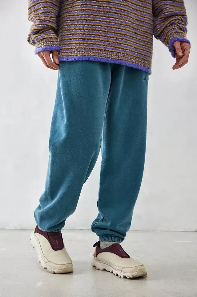 iets frans... Overdyed Teal Joggers