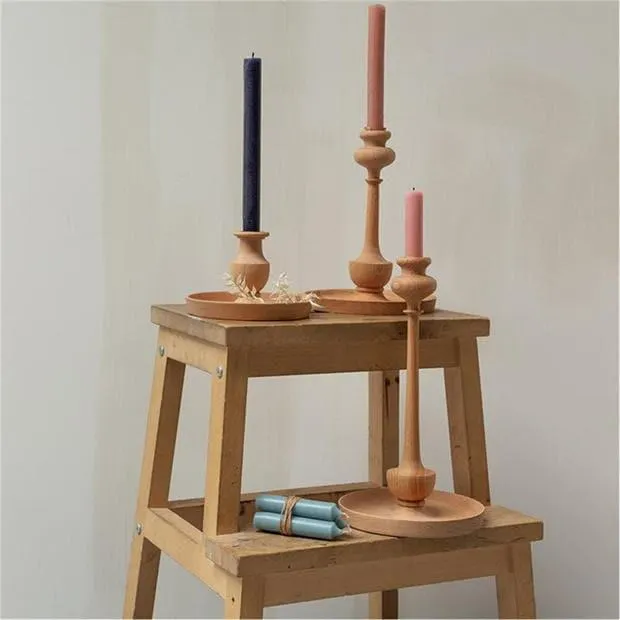 Kana Candlestick Holder - Wood