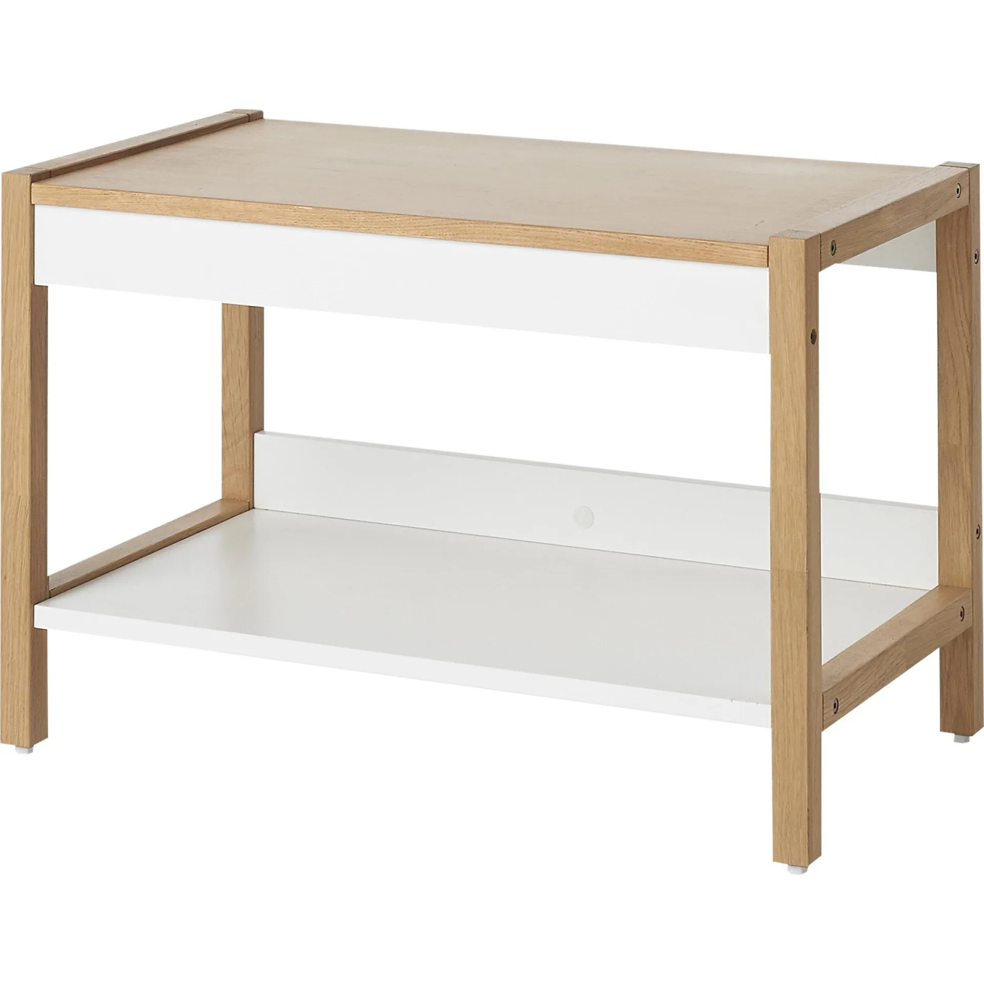 Nantua White Bench, (H)430mm (W)645mm (D)360mm