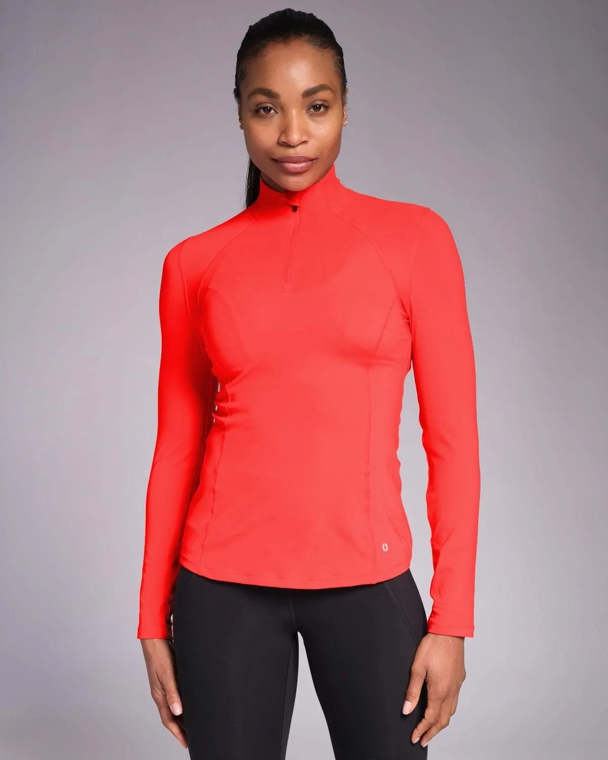 Powercut Sculpt Perform Half Zip Bright Red