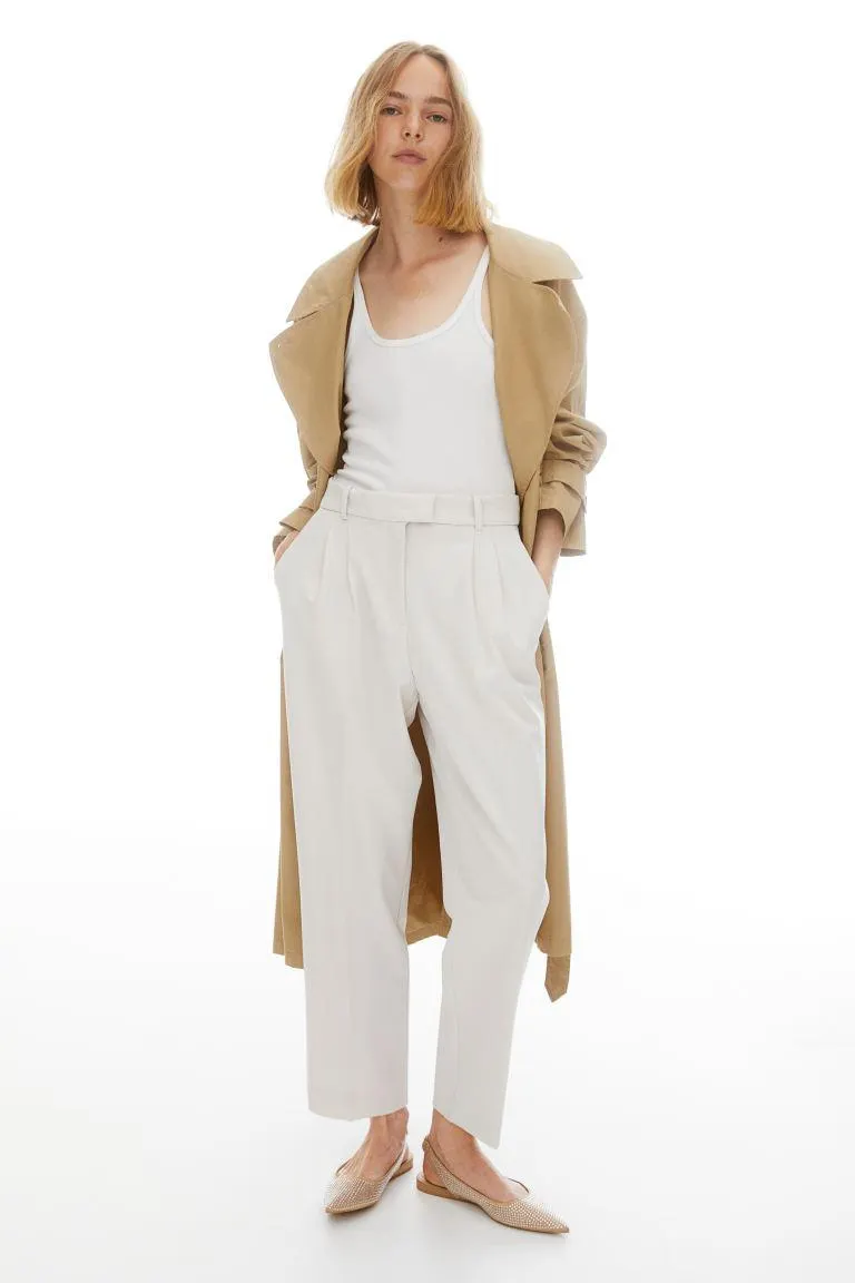 Ankle-length trousers