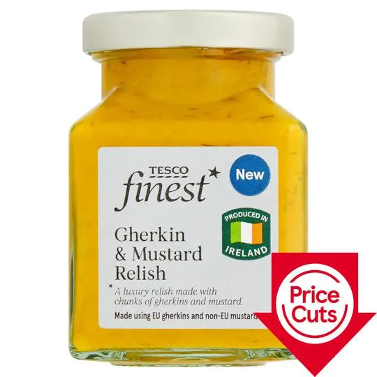 Tesco Finest Gherkin And Mustard Relish 190G
