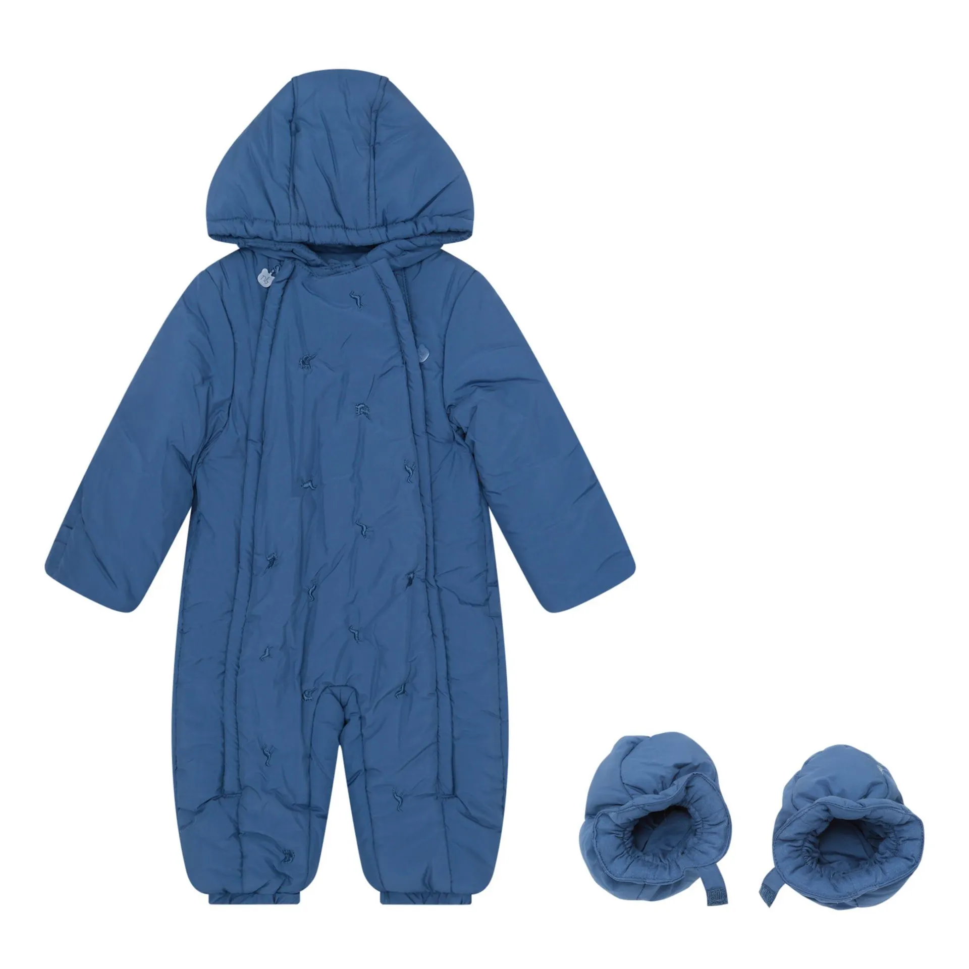 Quilted Romper & Booties Two-Piece Set