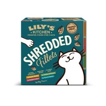 LILY'S KITCHEN Nassfutter Katze Shredded Fillets Multipack 8x70 g