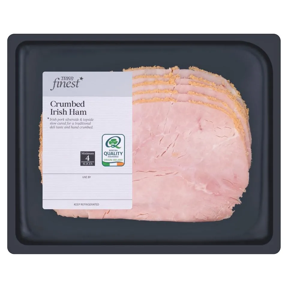 Tesco Finest Crumbed Irish Ham 140g