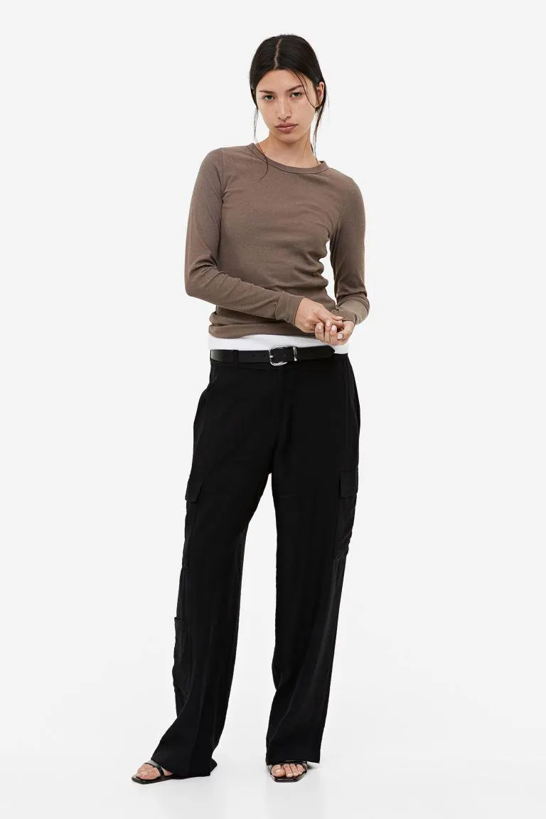 Ribbed modal-blend top