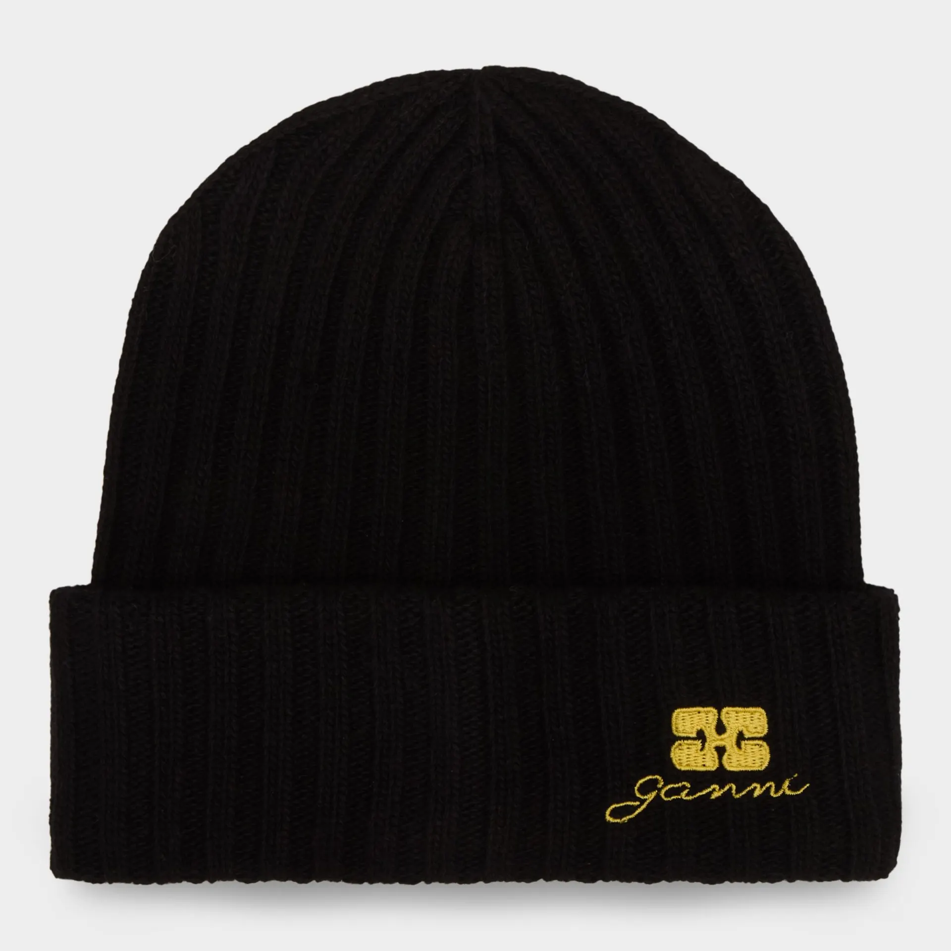Future Logo Ribbed Knit Beanie Hat