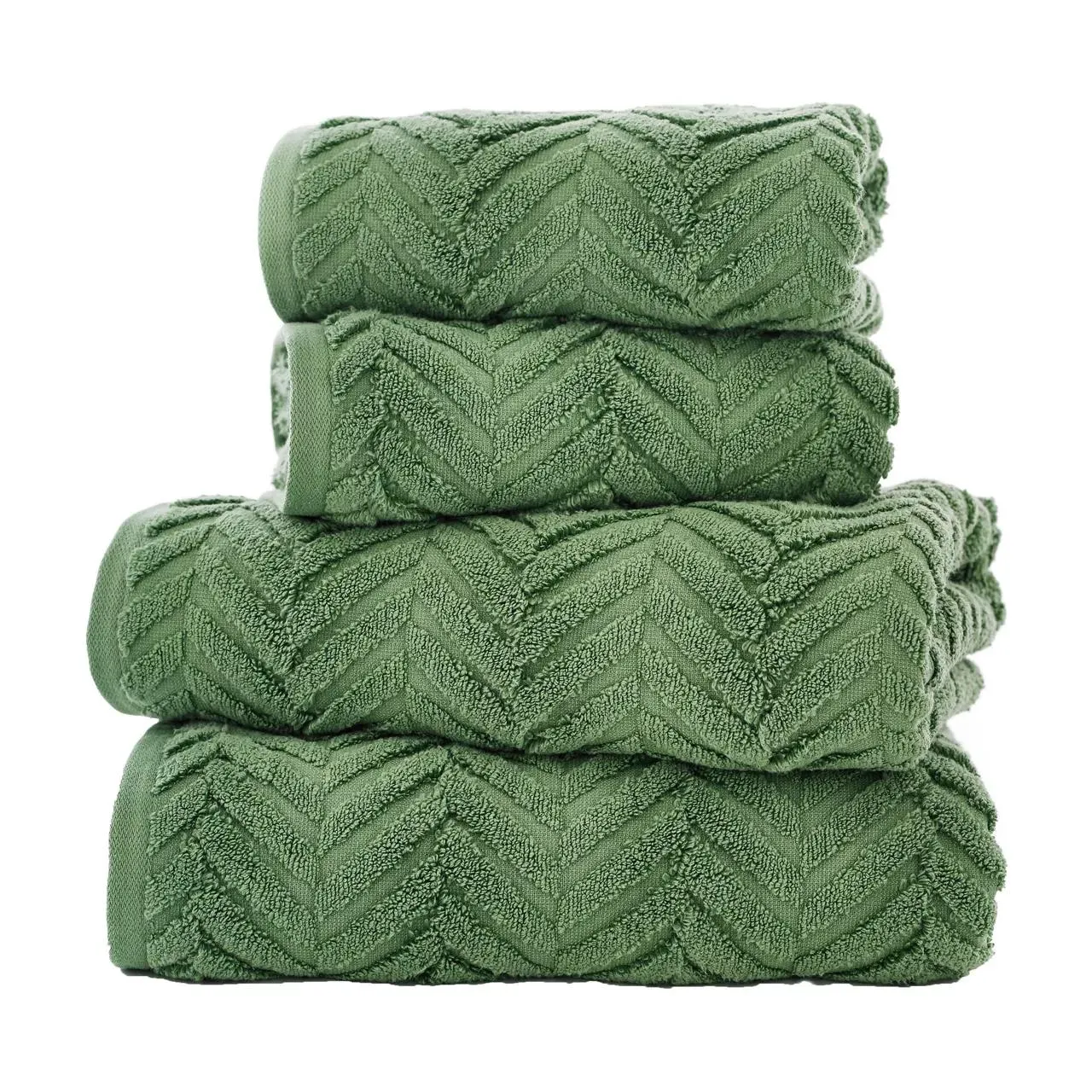 catalonia textured towel green