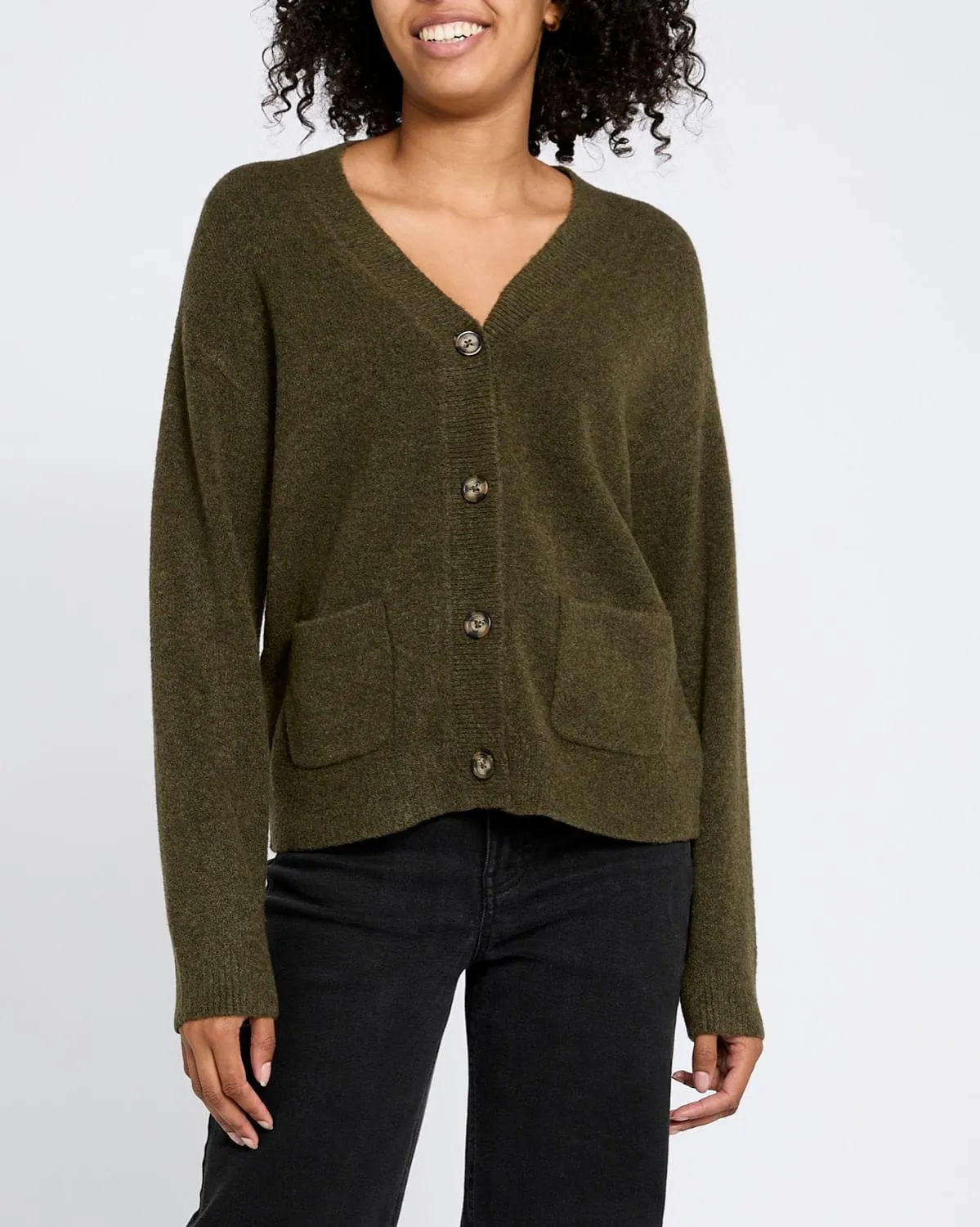 Soft V-Neck Cardigan