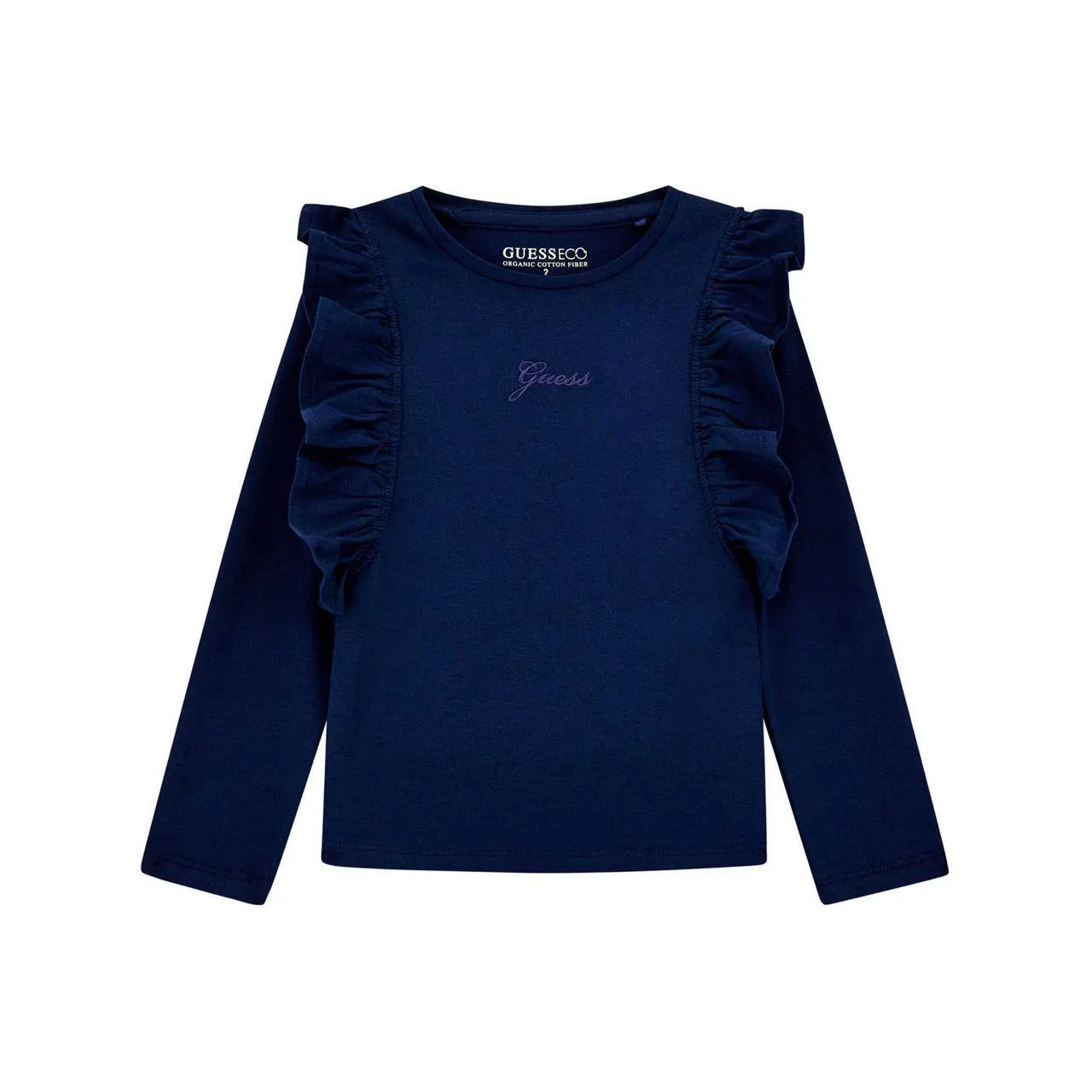 Frilled Trim Logo Top