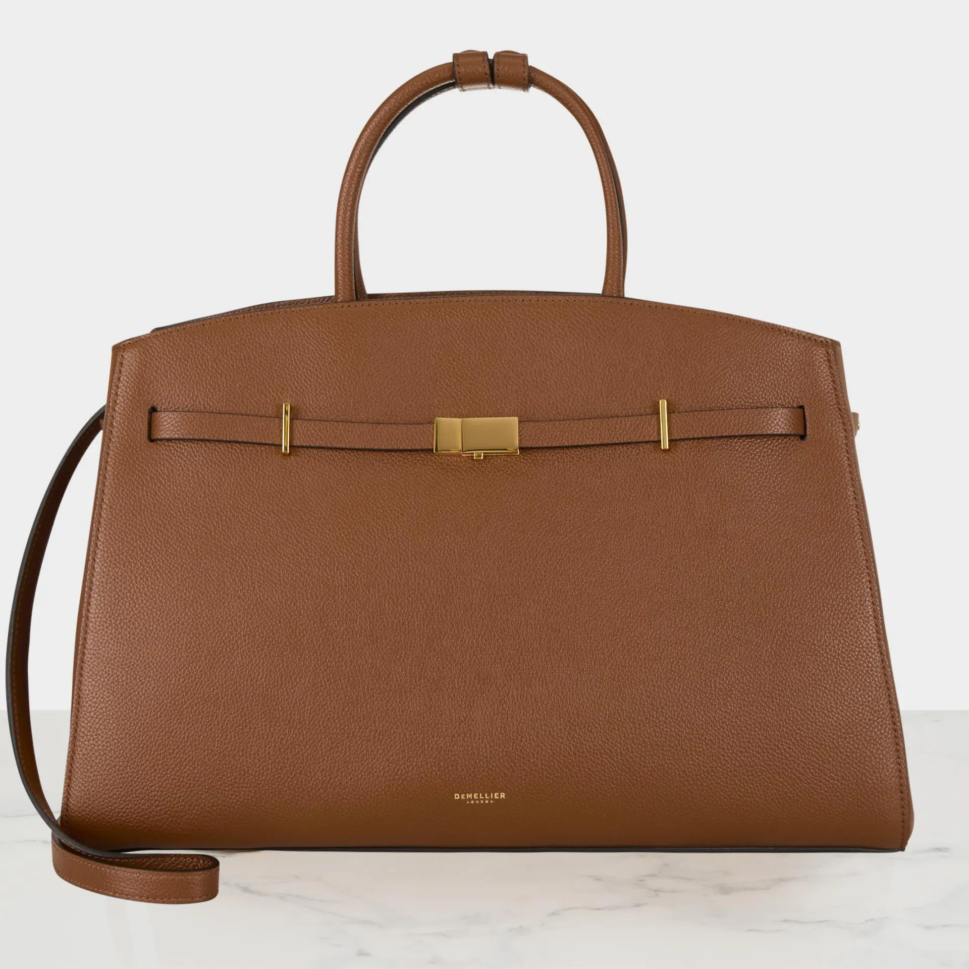 Hudson Leather Top-Handle Bag