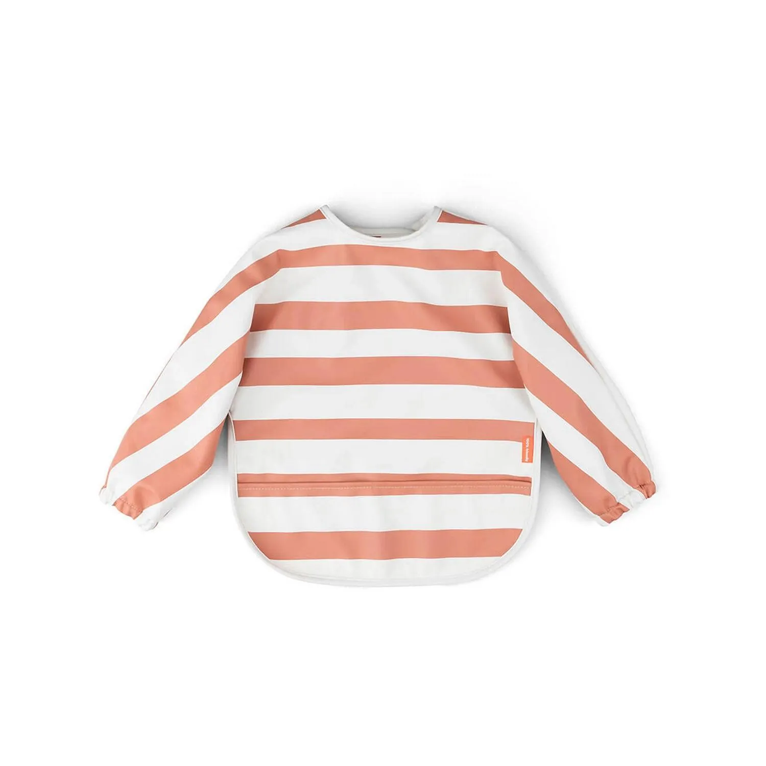 striped Sleeved Pocket Bib
