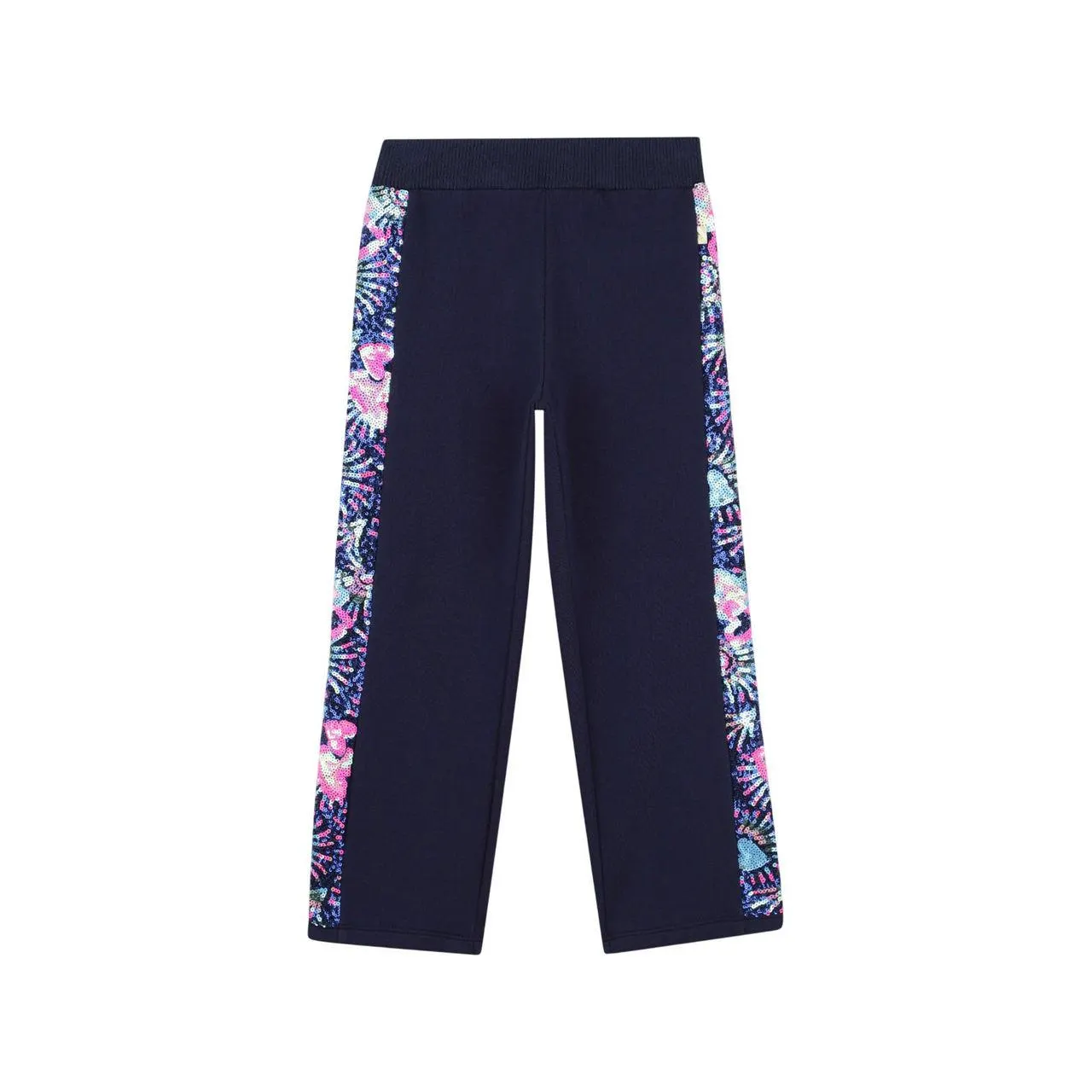 Sequin Wide Leg Track Pants