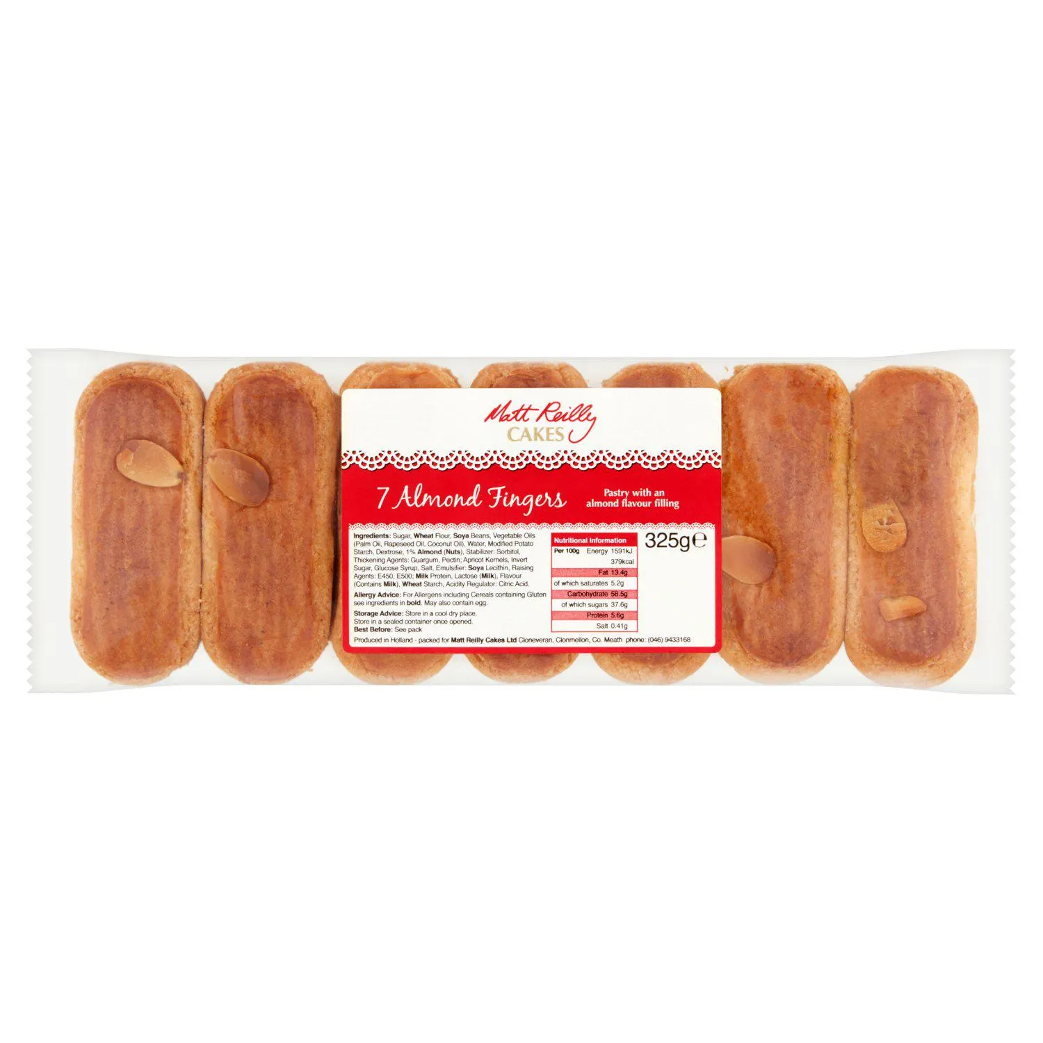 Matt Reilly Almond Fingers 7 Pack (325 g)