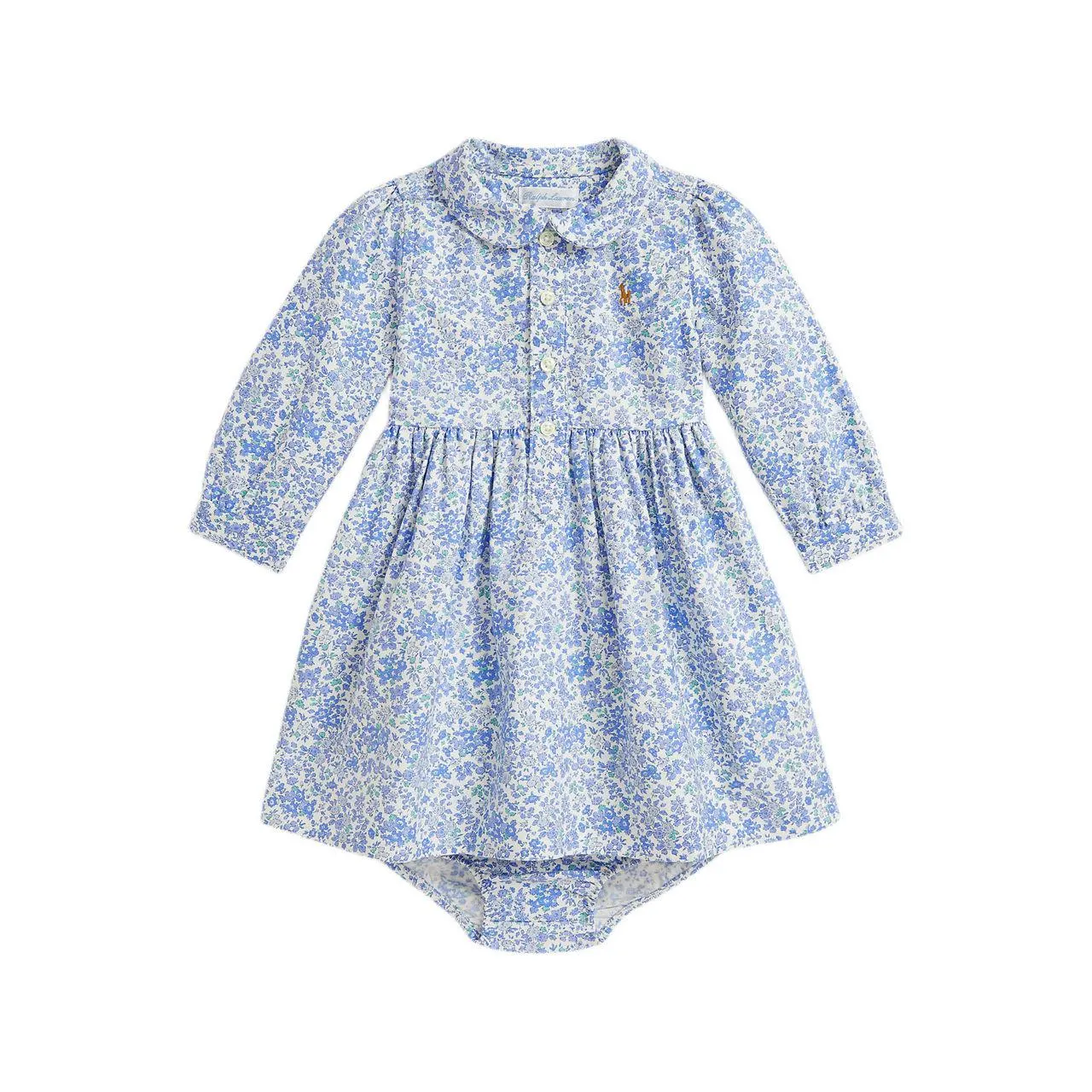 Floral Frill Shirt Dress & Bloomers 6-18 Months