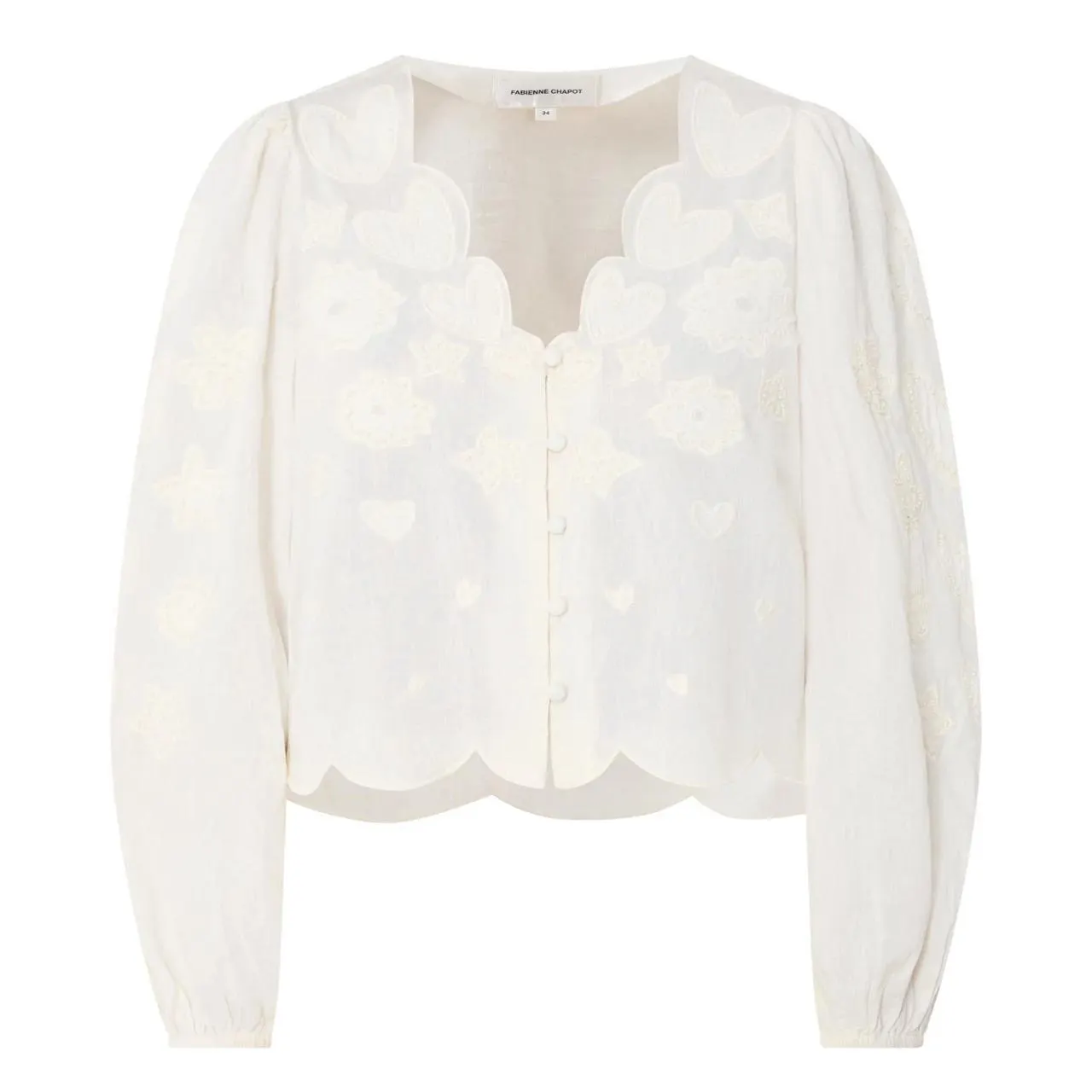 New in FABIENNE CHAPOT Rani Embroidered Patchwork Blouse €180.00