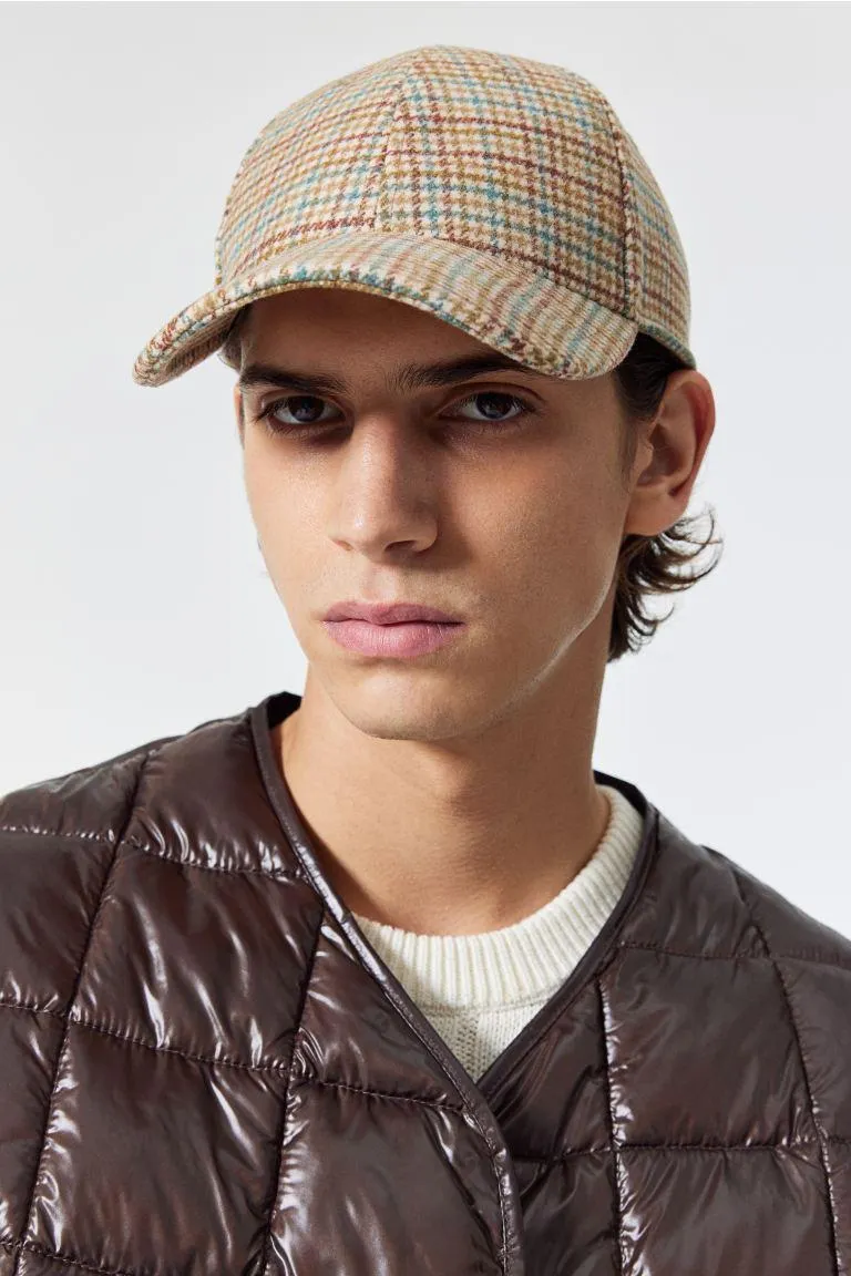 Wool-blend cap