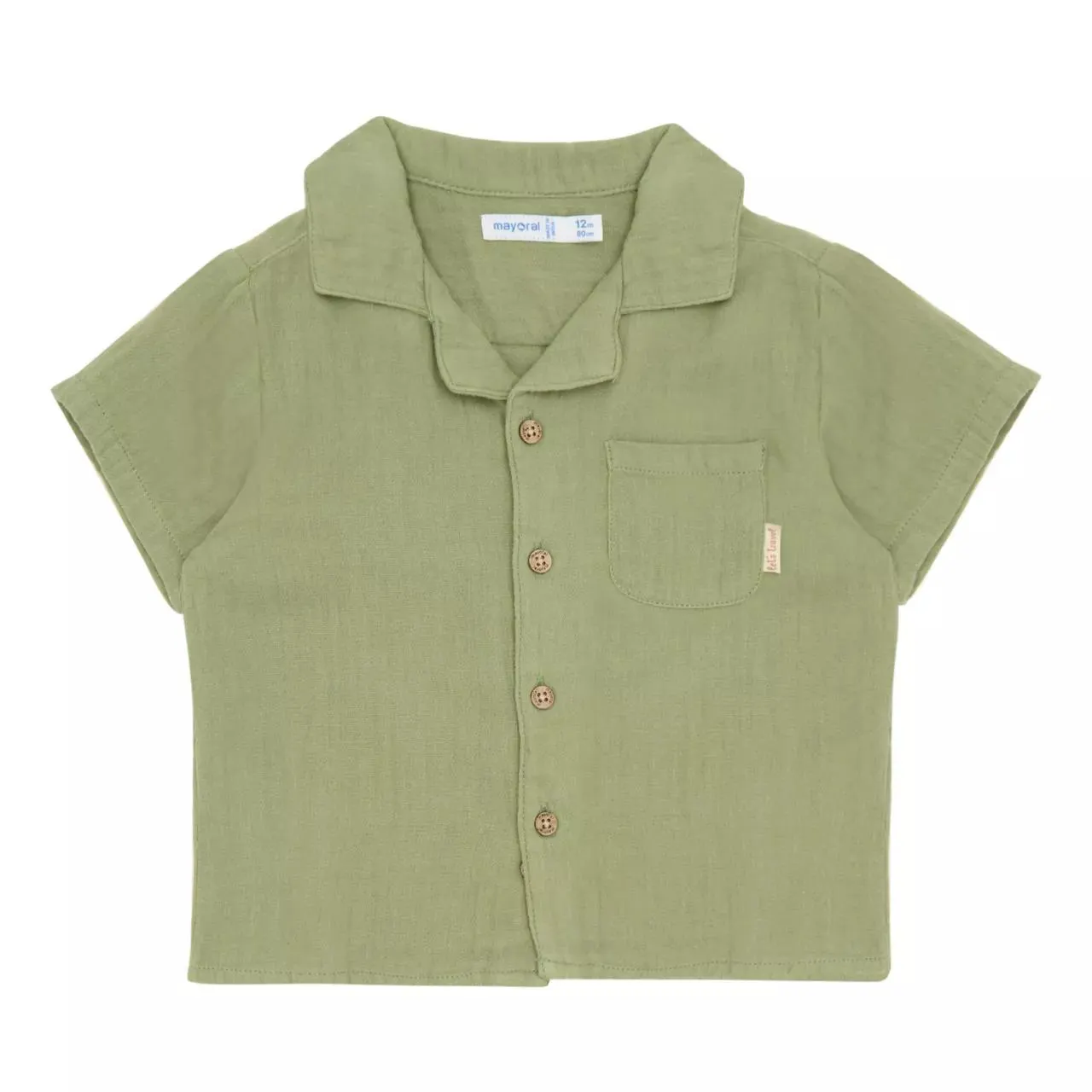 New in MAYORAL Textured Button-Down Shirt €22.00